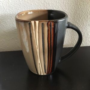 Striped Ceramic Coffee Mug